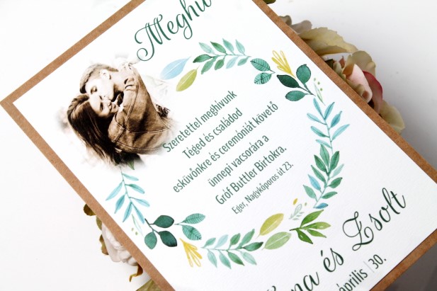 egyoldalas esküvői meghívó 12 egyoldalas esküvői meghívó 12