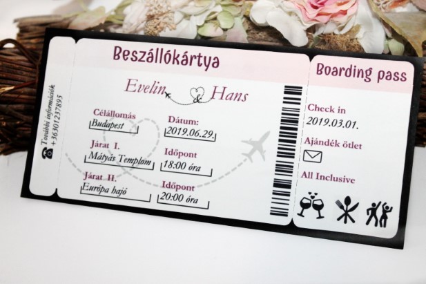 olcsó esküvői meghívó hátlappal 07 olcsó esküvői meghívó hátlappal 07